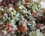 A picture of step 6 of Tabbouleh with Teriyaki Salmon.
