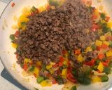 Foto del paso 5 de la receta: Guiso de carne molida y pimientos coloridos