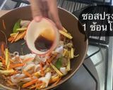 รูปขั้นตอนการทำที่ 6 ของ สปาเก็ตตี้ผัดขี้เมาทะเล🦑