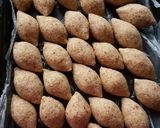 A picture of step 3 of Syrian Fried Kibbeh.