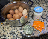 Foto del paso 1 de la receta: Huevos rellenos