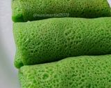 Foto langkah ke 2 dari resep Dadar Gulung Isi Unti Kelapa.