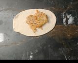 A picture of step 4 of Chicken Alfredo Bread.