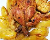 Pas rețetă Cocoșel de pădure la cuptor cu cartofi și usturoi 🐓🥔🧄👍 4 fotografie
