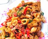 Foto langkah ke 4 dari resep Tumis Tahu Cumi.