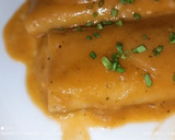Foto del paso 6 de la receta: Canelones de masa de croquetas en salsa de carne