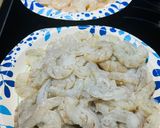 A picture of step 1 of Quick Spaghetti with Shrimp 🍤.