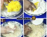 A picture of step 1 of Baked Colourful Gujhiya Tart.