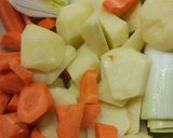 A picture of step 6 of Chickpea Stew (Cocido) with Chicken Broth.