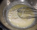 A picture of step 1 of Malai white choco crepe cake.