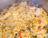 صورة لخطوة 3 من وصفة رز ع خضار بالدجاج