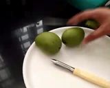 A picture of step 1 of Instant raw mango pickle without oil.