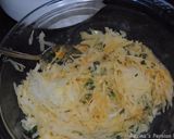 A picture of step 3 of Persian potato frittata.