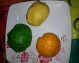 A picture of step 2 of Coloured Cookies and Maltina.