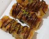 A picture of step 3 of Chocolate Baklava 😍.