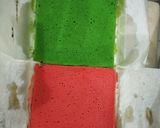 Foto langkah ke 5 dari resep Rainbow Cake dgn Cream Cheese Frosting (resep Kerry Cooks).