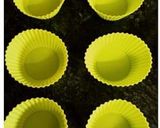 A picture of step 5 of Orange black berry muffins.