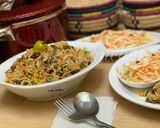 A picture of step 6 of Minced meat fried rice & easy coleslaw.
