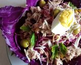 صورة لخطوة 4 من وصفة سلطة التونة والخضار الطازجة 🥗💜🥗