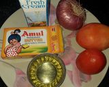 A picture of step 1 of Dal Makhani.