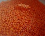 Foto del paso 1 de la receta Bolitas de lentejas rojas con ensalada verde y espelta enriquecida en Agua de mar💦🍽