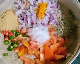 A picture of step 3 of Leftover Coriander leaves Chillas With Millets Mixed Flour.