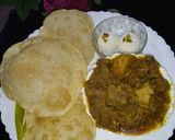 লুচি ও মাটন কষা(Luchi and Mutton kosha recipe in Bengali) রেসিপি ধাপ - 8 ছবি