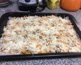 Foto del paso 5 de la receta: Macarrones al horno con picadillo, panceta y chistorra + verduritas, 🌶🥕 al toque ras el hanout