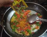 A picture of step 4 of Masala Fried rice.