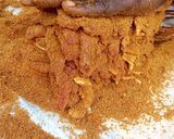 A picture of step 4 of Tsire (suya).