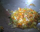 A picture of step 3 of Bathua saag in lunch frame.