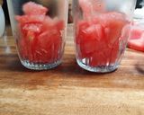 Foto langkah ke 3 dari resep Es Susu Semangka.