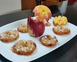 A picture of step 4 of Caramel Apple rings.