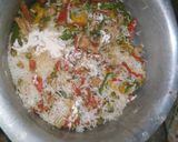 A picture of step 8 of Chinese biryani.