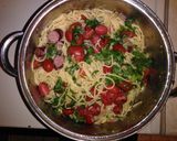 A picture of step 6 of One Pot Mexican Pasta.