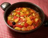 Foto del paso 14 de la receta Chicharro al horno, con cazuela de verduras y olivas