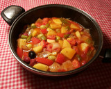 Foto del paso 14 de la receta: Chicharro al horno, con cazuela de verduras y olivas