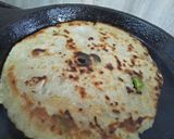 A picture of step 6 of Taandlaache Thaalipeeth (Savoury Rice Flour Flatbread).