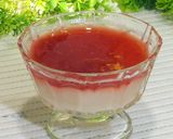 Foto langkah ke 6 dari resep Puding Susu Strawberry.