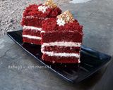 Foto langkah ke 4 dari resep Eggless Red Velvet Cake Ala Kheyla Super Easy.