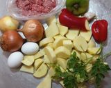 Foto del paso 1 de la receta: Pastel de Papas ✨🥔🫑🌶️🥩🥚