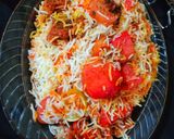 A picture of step 19 of Red potato beef biryani.