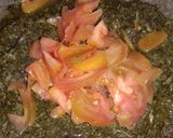 A picture of step 3 of Mooli ke patton ka Saag.