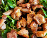 Foto del paso 4 de la receta: Ensalada de canónigos, manzana, frutos secos y pollo con mostaza y miel 😋