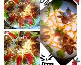 Oeufs mimosa au thon,fromage crémeux, mayonnase,pâte de poivre étape de la recette 3 photo