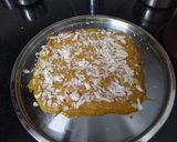 A picture of step 8 of Besan Burfi.