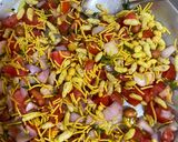 A picture of step 4 of Papad bhel.