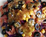 Foto del paso 8 de la receta Ensalada de lombarda, tomate, calabacín con vinagreta de mostaza