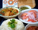 A picture of step 13 of Chicken Aaloo with Zeera Rice.