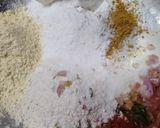 A picture of step 1 of Mix flour makhani roti.